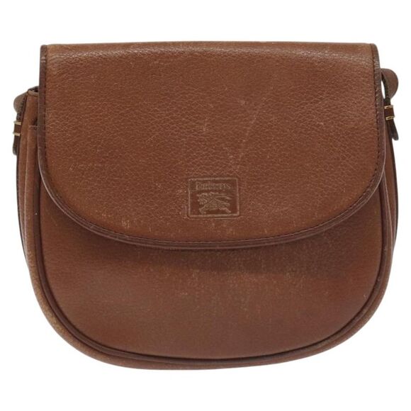 Burberry Brown Leather Shoulder Bag (Pre-Owned) - Picture 1 of 16